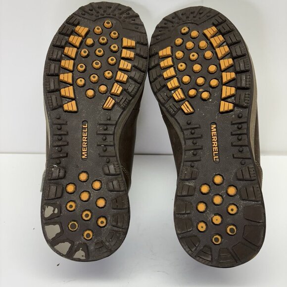 Merrell Black Slate Leather Hiking Boots Mens Size 8 Lace Up Select Warm J23627 - Picture 10 of 13